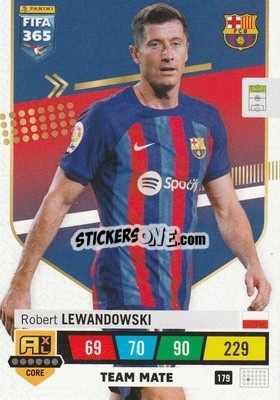 Sticker Robert Lewandowski - FIFA 365: 2022-2023. Adrenalyn XL n. 179 - Panini