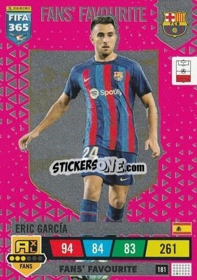 Sticker Eric García - FIFA 365: 2022-2023. Adrenalyn XL n. 181 - Panini