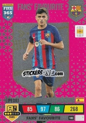 Sticker Pedri - FIFA 365: 2022-2023. Adrenalyn XL n. 183 - Panini