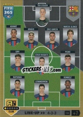 Sticker Line-up - FIFA 365: 2022-2023. Adrenalyn XL n. 184 - Panini