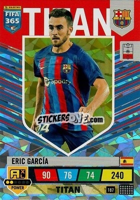 Sticker Eric García - FIFA 365: 2022-2023. Adrenalyn XL n. 187 - Panini