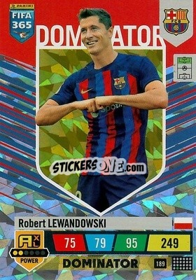 Sticker Robert Lewandowski - FIFA 365: 2022-2023. Adrenalyn XL n. 189 - Panini