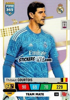 Sticker Thibaut Courtois - FIFA 365: 2022-2023. Adrenalyn XL n. 190 - Panini