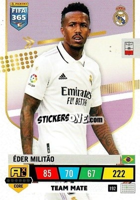Sticker Éder Militão - FIFA 365: 2022-2023. Adrenalyn XL n. 192 - Panini