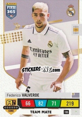 Figurina Federico Valverde - FIFA 365: 2022-2023. Adrenalyn XL - Panini