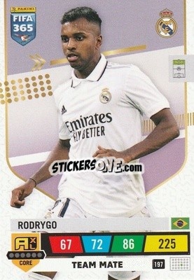 Sticker Rodrygo - FIFA 365: 2022-2023. Adrenalyn XL n. 197 - Panini