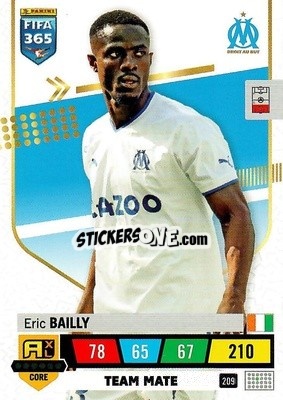 Sticker Eric Bailly - FIFA 365: 2022-2023. Adrenalyn XL n. 209 - Panini