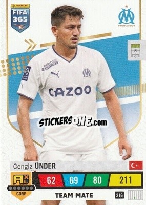 Sticker Cengiz Ünder - FIFA 365: 2022-2023. Adrenalyn XL n. 216 - Panini