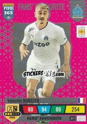 Sticker Valentin Rongier - FIFA 365: 2022-2023. Adrenalyn XL n. 217 - Panini