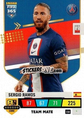 Cromo Sergio Ramos - FIFA 365: 2022-2023. Adrenalyn XL - Panini