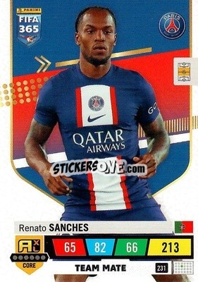 Sticker Renato Sanches - FIFA 365: 2022-2023. Adrenalyn XL n. 231 - Panini