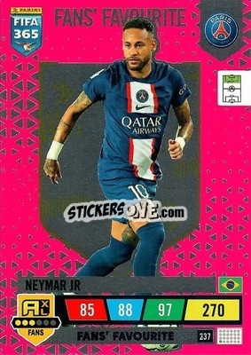 Sticker Neymar Jr - FIFA 365: 2022-2023. Adrenalyn XL n. 237 - Panini