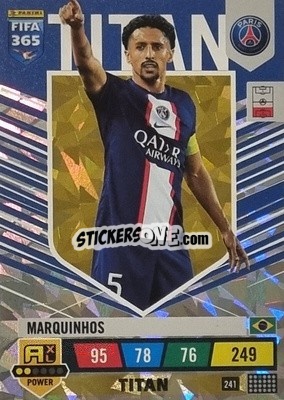 Sticker Marquinhos - FIFA 365: 2022-2023. Adrenalyn XL n. 241 - Panini