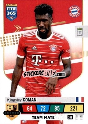 Sticker Kingsley Coman - FIFA 365: 2022-2023. Adrenalyn XL - Panini