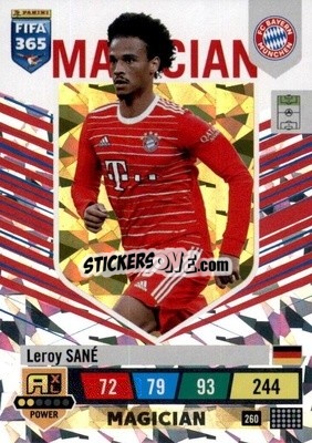Sticker Leroy Sané - FIFA 365: 2022-2023. Adrenalyn XL n. 260 - Panini