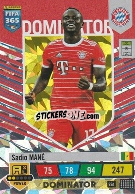 Sticker Sadio Mané - FIFA 365: 2022-2023. Adrenalyn XL n. 261 - Panini