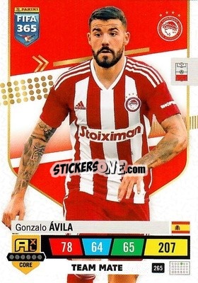 Sticker Gonzalo Ávila - FIFA 365: 2022-2023. Adrenalyn XL n. 265 - Panini