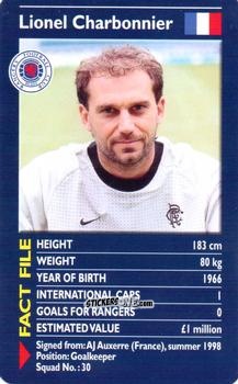 Sticker Lionel Charbonnier - Rangers 2000-2001 n. 5 - Top Trumps