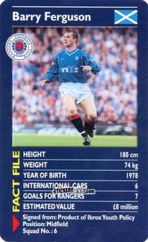 Cromo Barry Ferguson - Rangers 2000-2001 n. 7 - Top Trumps