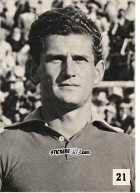 Sticker Eugenio Vinyei - L' album Dello Sport Calcio 1953 n. 21 - ADRIANA