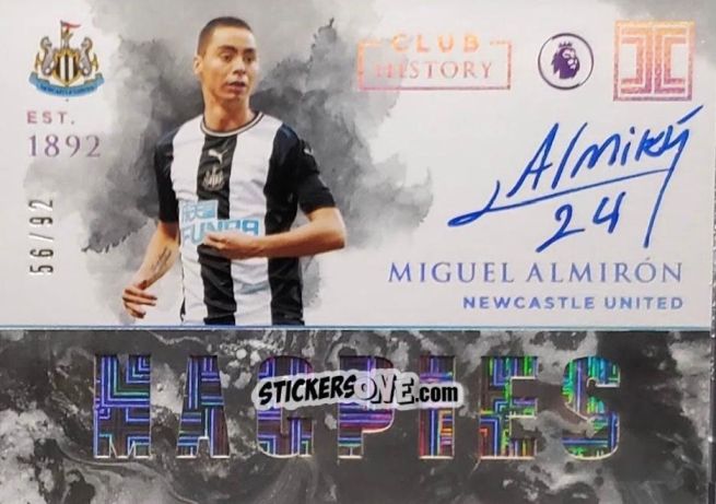 Sticker Miguel Almiron - Impeccable Premier League 2019-2020 n. CH-MA - Panini