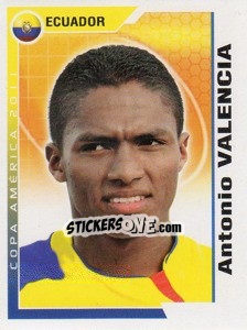 Figurina Antonio Valencia - Copa América. Argentina 2011 - Navarrete