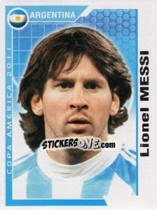 Sticker Lionel Messi - Copa América. Argentina 2011 n. 18 - Navarrete