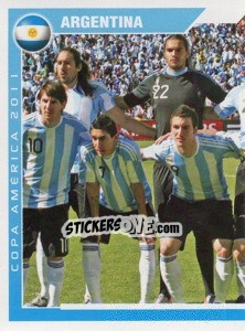 Sticker Argentina - 1 (team sticker - puzzle) - Copa América. Argentina 2011 n. 23 - Navarrete