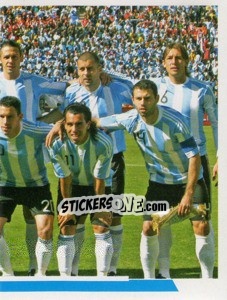 Sticker Argentina - 2 (team sticker - puzzle) - Copa América. Argentina 2011 - Navarrete