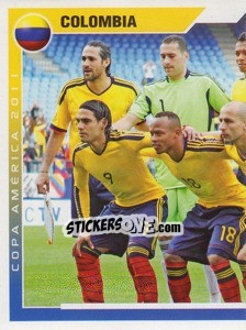 Figurina Colombia - 1 (team sticker - puzzle) - Copa América. Argentina 2011 - Navarrete