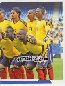 Sticker Colombia - 2 (team sticker - puzzle) - Copa América. Argentina 2011 n. 28 - Navarrete