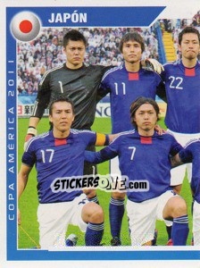 Cromo Japon - 1 (team sticker - puzzle) - Copa América. Argentina 2011 - Navarrete