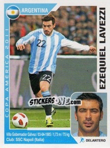 Cromo Ezequiel Lavezzi