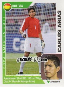 Sticker Carlos Arias - Copa América. Argentina 2011 - Navarrete