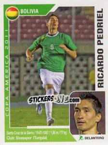 Sticker Ricardo Pedriel - Copa América. Argentina 2011 - Navarrete