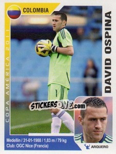 Sticker David Ospina - Copa América. Argentina 2011 - Navarrete