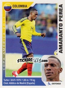 Sticker Luis Amaranto Perea - Copa América. Argentina 2011 - Navarrete
