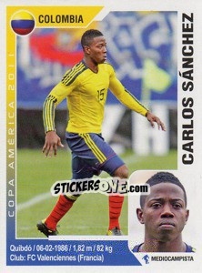 Sticker Carlos Sanchez - Copa América. Argentina 2011 n. 71 - Navarrete