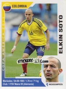 Sticker Elkin Soto - Copa América. Argentina 2011 - Navarrete