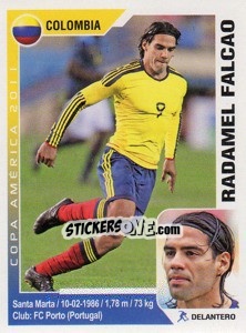 Sticker Radamel Falcao - Copa América. Argentina 2011 n. 75 - Navarrete