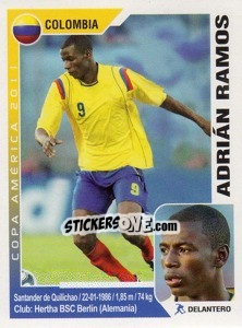 Sticker Adrian Ramos - Copa América. Argentina 2011 n. 76 - Navarrete