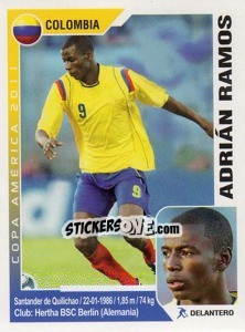 Figurina Adrian Ramos - Copa América. Argentina 2011 - Navarrete