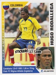 Figurina Hugo Rodallega - Copa América. Argentina 2011 - Navarrete