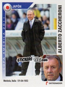 Cromo Alberto Zaccheroni - Copa América. Argentina 2011 - Navarrete