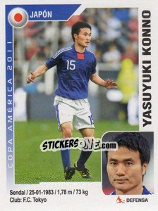 Figurina Yasuyuki Konno - Copa América. Argentina 2011 - Navarrete