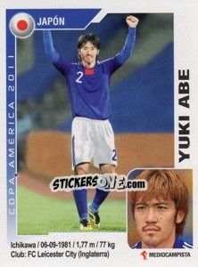 Sticker Yuki Abe - Copa América. Argentina 2011 n. 86 - Navarrete