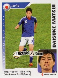 Figurina Daisuke Matsui - Copa América. Argentina 2011 - Navarrete