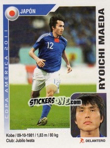 Sticker Ryoichi Maeda - Copa América. Argentina 2011 n. 91 - Navarrete