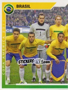 Figurina Brasil - 1 (team sticker - puzzle)