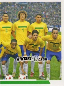 Cromo Brasil - 2 (team sticker - puzzle) - Copa América. Argentina 2011 - Navarrete
